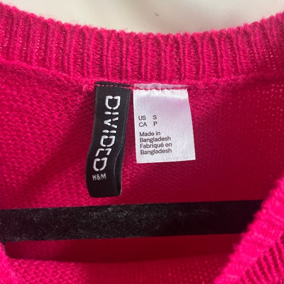 Divided Womens hot pink sweater - Picture 3 of 4